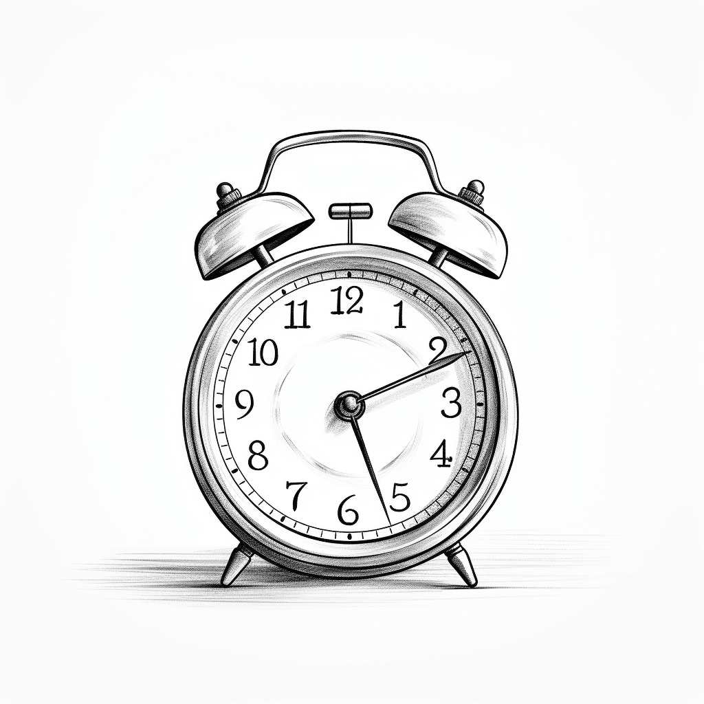 technikelfe_line_art_alarm_clock_with_white_backgr